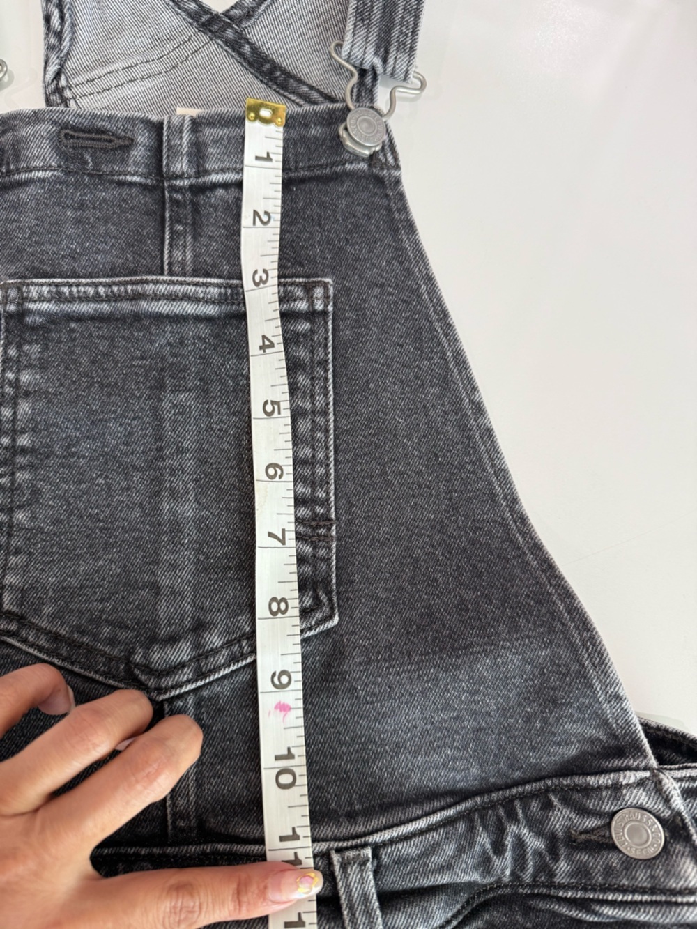 Levi’s Gray Wash Denim Overalls Women’s Small S Straight Leg Y2K Vintage Style - Picture 14 of 14